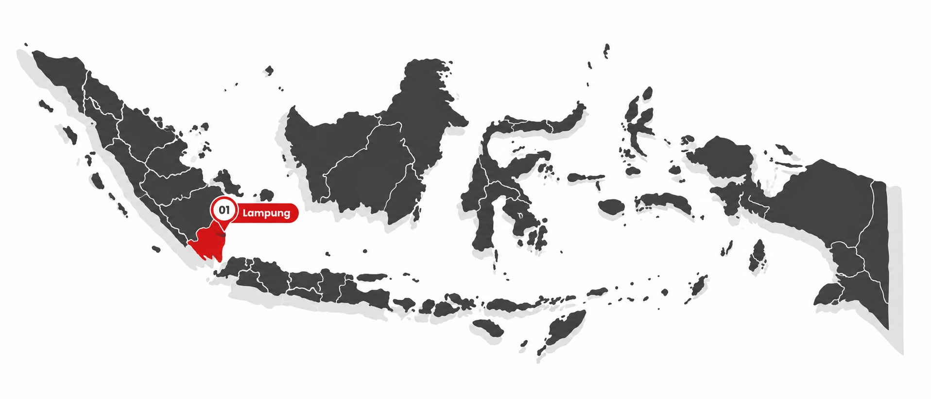 Peta jangkauan jaringan PT Merah Putih Telematika